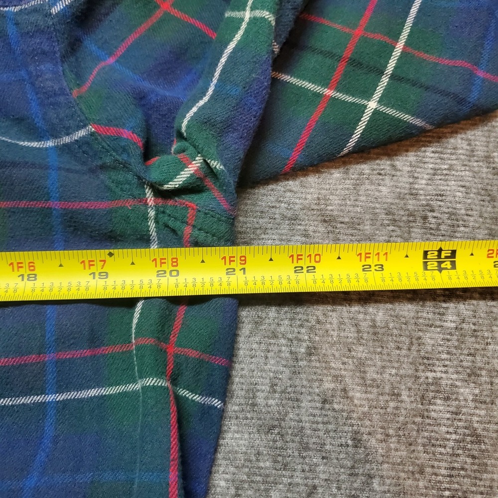 Madewell Plaid Button Down Shirt - Blue and Green - Picture 6 of 7
